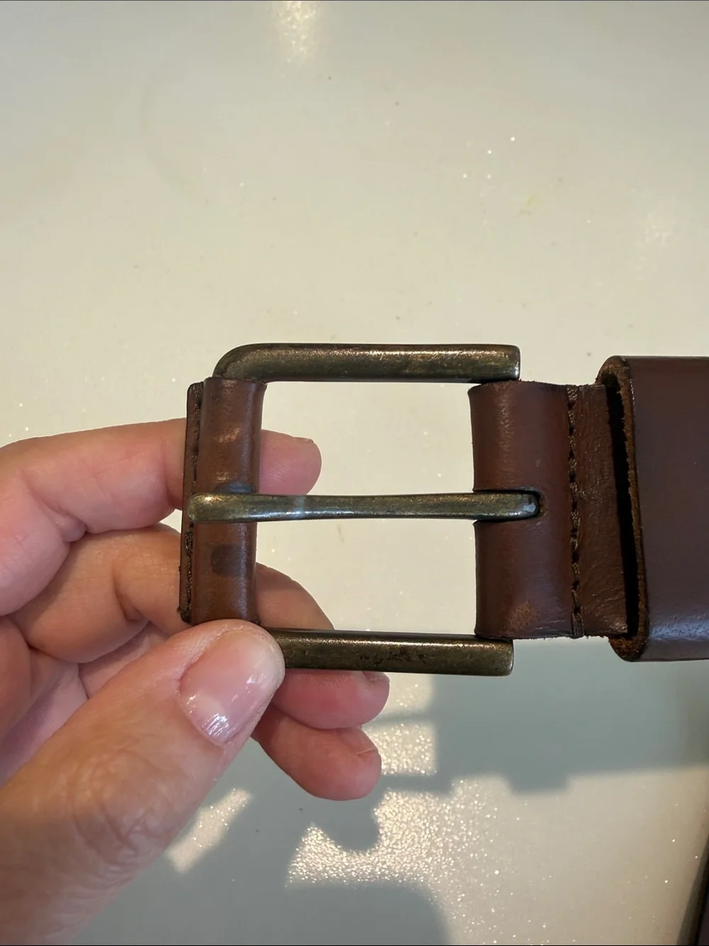Timberlanf Classic Brown Leather Men's Belt size 40